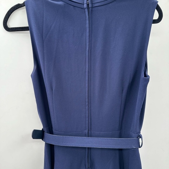 MODCLOTH V neck sleeveless belted navy pant suit.  Medium - Picture 10 of 13